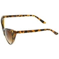 thumbnail image 4 of zeroUV Female Women's Retro Oversized High Point Cat Eye Sunglasses 55mm (Orange-Tortoise / Amber) - 55mm, 4 of 5