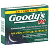 GlaxoSmithKline Goodys PM Pain Reliever/Nighttime Sleep-Aid, 16 ea