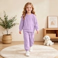 thumbnail image 2 of yboeqw Girls Clothes Fall Winter Outfits for Teen Girl Pullover Tops Pants Little Kids Girls Clothing Sets,Size 12-13 Years, 2 of 6