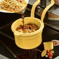 thumbnail image 5 of Oimcto Yellow Drain Basket Drain Rack,Faucet Hanging Multifunctional One Push Type Kitchen Faucet Drain Basket and Strainer Separate Filter Design for Vegetable Fruit Etc, 5 of 9