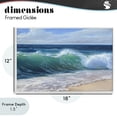 thumbnail image 4 of Stupell Industries Tropical Content Beach Waves Shore White Framed Giclee Art, 18 x 12, by Dimitri Sirenko, 4 of 8