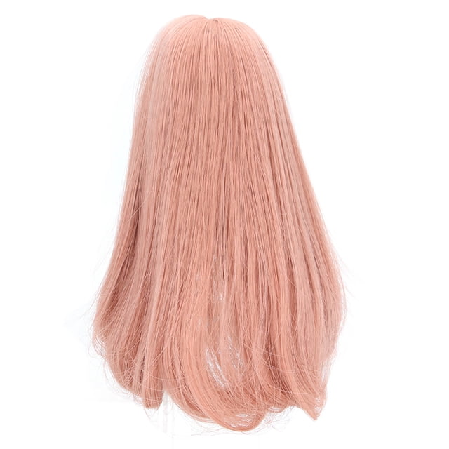 Peluca de muñeca de simulación, peluca de cabeza de muñeca de juguete, peluca de muñeca de bricolaje, cabello largo, cabello falso largo, durabilidad extendida