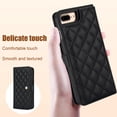 thumbnail image 3 of Allytechgroup Wallet Case for iPhone 8 Plus/7 Plus with Credit Card Slot, RFID Blocking PU Leather Case with Lanyard & Shoulder Strap & Kickstand Shockproof Bumper for Women Men, Black, 3 of 8