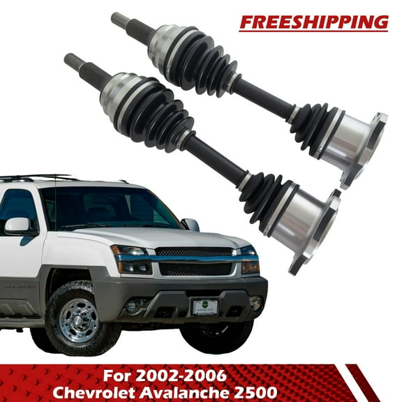 Civiland Pair Front CV Axle Shaft for Chevy/GMC Silverado/Sierra 2500/3500/Suburban 1988-2011