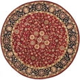 thumbnail image 1 of Safavieh Tapis Rond 8 Pieds en Laine Tufté Main Rouge et Marine, 1 of 3