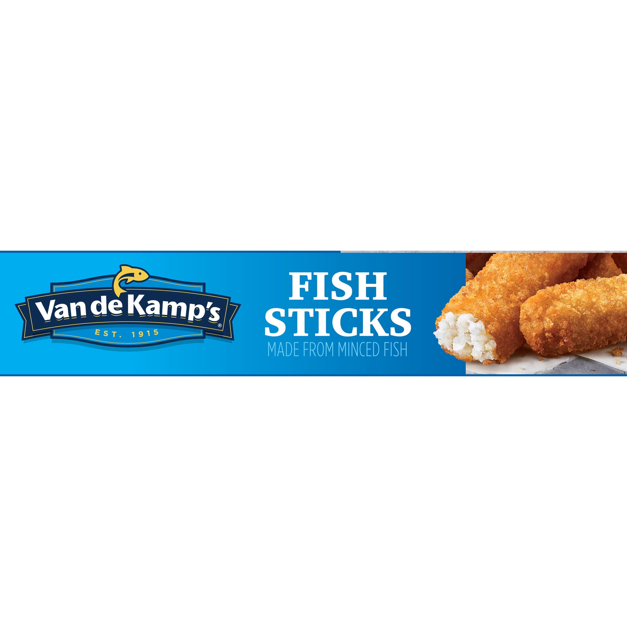 Van De Kamp's Crunchy Breaded Fish Sticks, Made With Fish, 24.6 oz. 44-Count Box (Frozen)