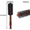 thumbnail image 1 of Round hair brush Boar Bristle Round brush Hair brush Styling Br Vertical L, 1 of 5
