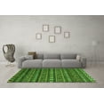 thumbnail image 3 of Ahgly Company Indoor Round Oriental Green Modern Area Rugs, 8' Round, 3 of 4
