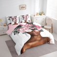 thumbnail image 3 of Homewish Black Girl 7-Piece Twin Bedding Sets,Flying Butterfly Bedding Comforter Set,Chic Flower Rose Breathable Sheet Sets,Ultra Soft Home Decor,Reversible, 3 of 8
