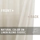 thumbnail image 4 of Juego de cortinas de cocina Jinchan de lino beige, 3 piezas, 90 x 60 cm, 4 of 9