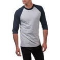 thumbnail image 4 of Pro Club Men's 3/4 Sleeve Crew Neck Baseball Shirt, 4 of 5