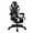 Black and White, variant on JaxShark Ergonomic Gaming Chair with Headrest and Lumbar Support for Adults Teens, High Back Reclining PU Leather Modern Black