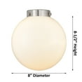 thumbnail image 2 of Innovations Lighting  Beacon 3 Light 41" Stem Hung Island Light Antique Brass/Matte White, 2 of 5
