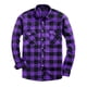thumbnail image 1 of pstuiky Camisas suaves de manga larga para hombre, Camisa tipo cárdigan de manga larga con solapa y botones con estampado a cuadros informal para hombre. camisetas de hombre s, 1 of 3