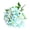 Light Blue, variant on Artificial Lily Flower Bouquet Fake Small Lilies Bouquets with Stems 12" Faux Silk Floral Arrangement for Wedding Party Home Table Decor