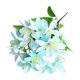 thumbnail image 2 of Ramo de flores artificiales de lirios – Arreglo floral de seda para decoración de mesas en el hogar, bodas, iglesias y centros de mesa para fiestas en hoteles., 2 of 6