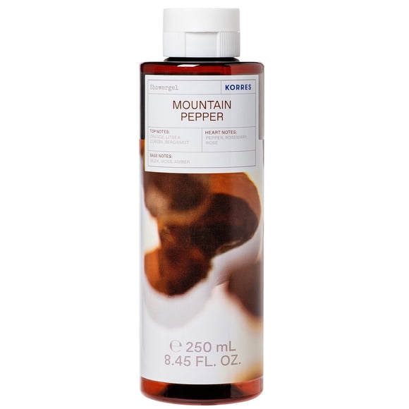 Gel de ducha KORRES Cleanse + Hydrate Mountain Pepper 250 ml
