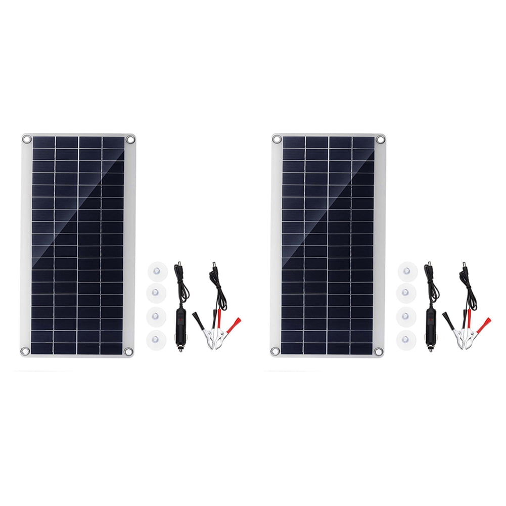 2X 300W Solar Panel Portable Waterproof Outdoor Battery Charger
