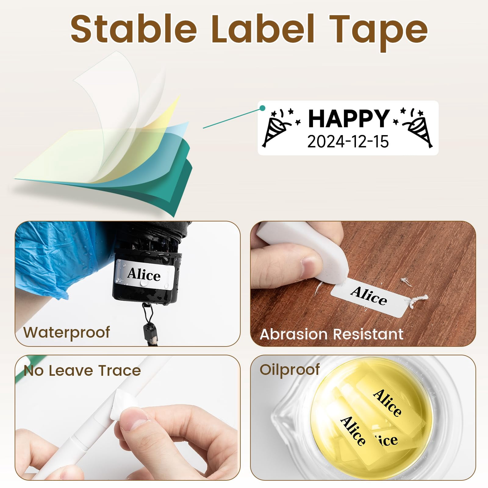 D30 Label Maker With 3 Tapes  Wireless Mini Pocket Smartphone Machine Small Thermal Printer Rechargeable Labeler For Home Office Works Tablet Phones
