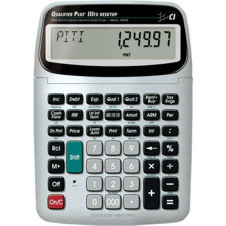 Calculated Industries Desktop Qualifier Plus IIIFX DT Real Estate Finance Calculator