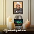 thumbnail image 4 of Yatskia Telescope Northern Lights Large Funeral Urns for Human Ashes Adult Female, Memorial Urn for Human Ash, Small Cremation Burial Urn for Ashes Adult Male, (Monar 10 Inch and 3 Inch), 4 of 8