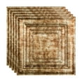 thumbnail image 1 of FASÄDE Traditional 3 Decorative Vinyl 2ft x 2ft Lay in Ceiling Panel in Bermuda Bronze (5 Pack), 1 of 5