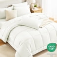 thumbnail image 3 of Queen Comforter Set, Grey 7 Pieces Bed in a Bag All Season Bedding, with Stitch Quilted Comforter Flat Sheet Fitted Sheet Pillowcases, 3 of 8