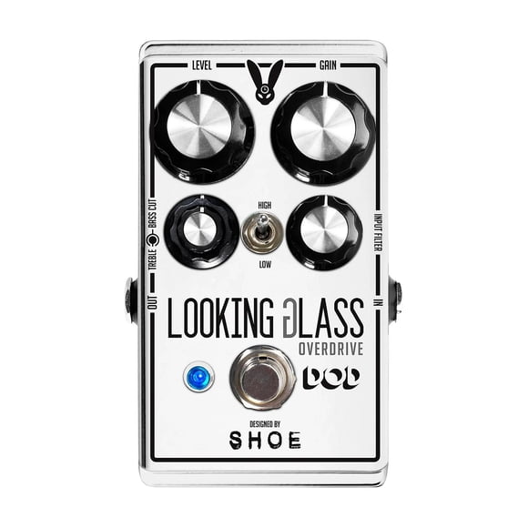 Pedal de Efecto Overdrive Clase A para Guitarra LOOKING GLASS DIGITECH plateado 6.68x5.71x11.8