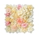 thumbnail image 2 of Panel de Flores de Seda Artificial, Hidrangea y Rosa Artificial, Fondo para Foto de Boda, Escenario para Celebraciones en Casa, Fondo de Escenario - Amarillo, 2 of 6