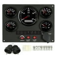 thumbnail image 2 of Akozon Boat Instrument Panel 4000RPM Tachometer Fuel Level Water Temperature Oil Pressure Meter Voltmeter 5 Dash Gauge Set for Marine Use, 2 of 7