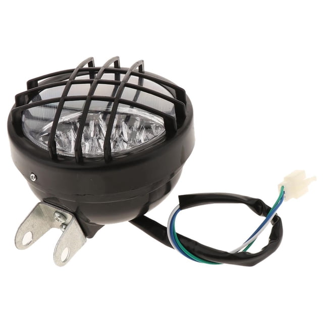 12V led lámpara De Faro Cabeza De Punto Lámpara De Señal De Dentera Lámpara De Parada De Funcionamiento Luces De De Matrícu Yotijar Faro de la red LED de la motocicleta