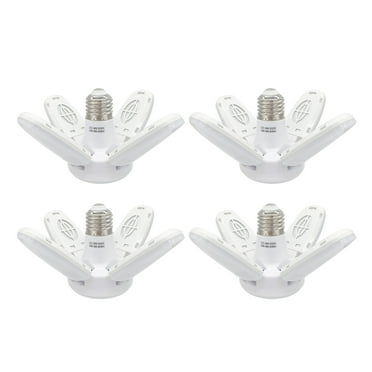 Dcenta LED Garage Lights- Dimmable Garage Lights Ceiling, 38W 6000LM 6500K E27/B22 LED Garage Ceiling Lights with 4 Adjustable Panels for Garages, Workshop,indoor, outdoor, workshop and warehouse,