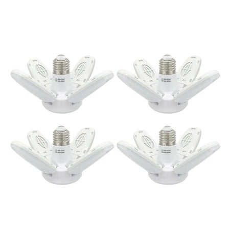 

LED Garage Lights- Dimmable Garage Lights Ceiling 38W 6000LM 6500K E27/B22 LED Garage Ceiling Lights with 4 Adjustable Panels for Garages Workshop indoor outdoor workshop and warehouse