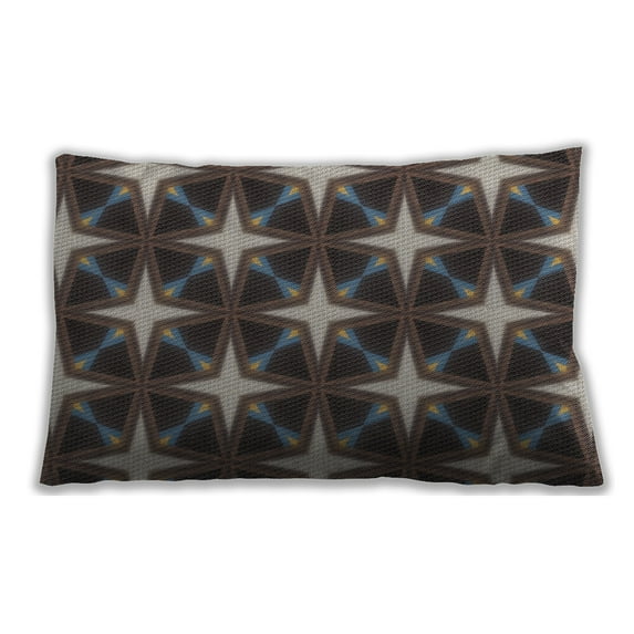 Ahgly Company Indoor Rectangular Patterned Lumbar Throw Pillow, 13 inch by 19 inch