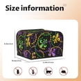 thumbnail image 5 of Lsque Mardi Gras6 Print 4 Slice Toaster Cover , Kitchen Appliance Dustproof Protector , Toaster Protector Dustproof Kitchen Appliance Cover, 5 of 7
