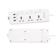 thumbnail image 3 of Advancent Universal Smart Socket Surge Protector Power Strip es un cable de 2 m de diseño 6 en 1 con 3 puertos de carga USB y 3 salidas para enchufe de Accesorios para electrodomésticos Advancent HA002560-00, 3 of 6
