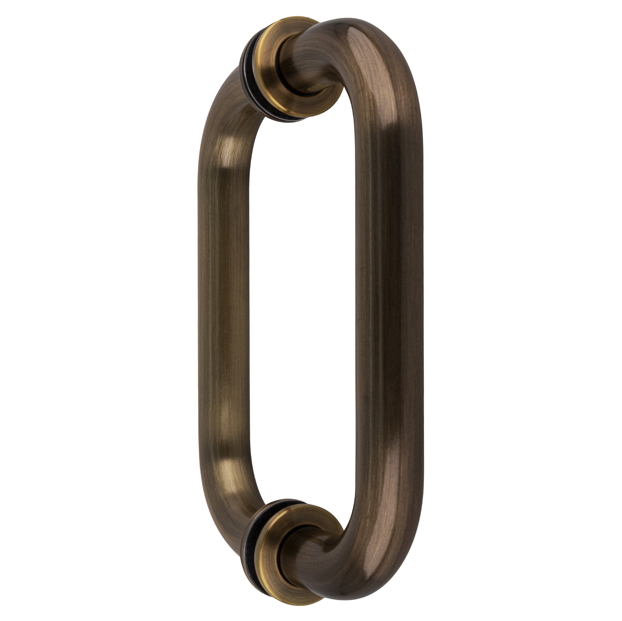 CRL SDPR6ABR Antique Brass 6" Tubular Back-to-Back 3/4" Diameter Shower Door Pull Handles