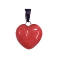 thumbnail image 2 of FNGZ Hangs Clearance Heart Pendant Crystal Stone Peach Heart Pendant Women's Necklace Natural Rough Stone Love Pendant, 2 of 4