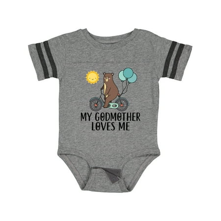 

Inktastic My Godmother Loves Me Bear Gift Baby Boy or Baby Girl Bodysuit