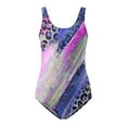 thumbnail image 4 of MKLEKYY Trajes De Baño Mujer Control Abdomen 2023 Women'S 1 Piece Swimwear Women'S Beach Swimsuit Tie Dyed 3D Printed European And Summer 849, 4 of 5