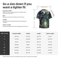 thumbnail image 7 of Haiem Enchanted Forest Skull Path Men's Casual Shirts Short Sleeve Button Down Shirts Fashion Textured Summer Beach Shirt-XX-Large, 7 of 7
