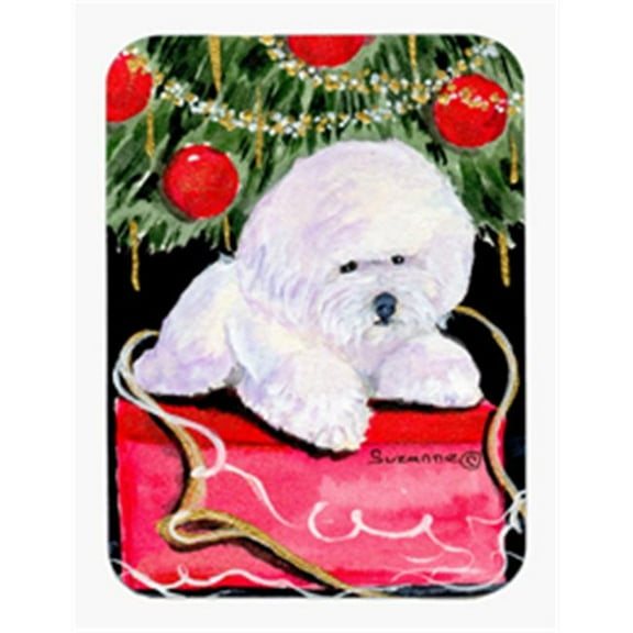 Christmas Tree with Bichon Frise Mouse Pad & Hot Pad & Trivet