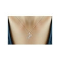 thumbnail image 2 of JewelersClub Accent White Diamond Initial Letter Pendant Necklace for Women | Customizable Sterling Silver X Alphabet Monogram Necklaces for Girls |Cursive Letters | Personalized Jewelry Gift for Her, 2 of 5