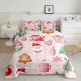 thumbnail image 2 of Homewish Teens Kids Children Christmas Santa Claus Bedding Comforter Set 2pcs,Happy Xmas Twin Comforter Sets Microfiber,Happy New Year Breathable Bedding Set,Ultra Soft Home Decor,Reversible, 2 of 8