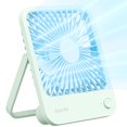 thumbnail image 1 of Ventilador de escritorio JISULIFE FA26 recargable de 4500 mAh, 4 velocidades, color verde, 1 of 5