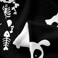 thumbnail image 5 of Halloween Theme Flannel Fleece Throw Blanket 40"x50" Kids Dog Skull Pattern Plush Blanket for Boys Girls Teens Cat Bones Fuzzy Blanket Boho Fish Gothic Bones All Season Bed Blanket, 5 of 6