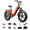 Red, variant on FREESKY 1800W Step-Thru Electric Bike for Adults, 48V 25Ah Samsung Cell Battery 105 Miles 33MPH, 20" Fat Tire Full Suspension Cargo E-Bike, UL2849