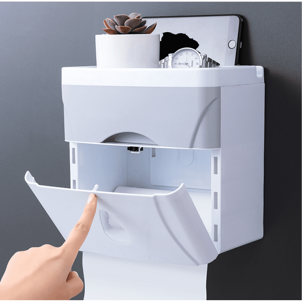 Bathroom Waterproof Toilet Paper Roll Holder Storage Holder