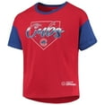 thumbnail image 2 of Girls Youth Red Chicago Cubs Bleachers T-Shirt, 2 of 4