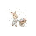 thumbnail image 1 of SLYNSHome Easter Door Stickers Bunny Rabbit Egg Floral Flower Wall Decals Large Stickers for Spring Party Home Porch Refrigerator Window Decor, 1 of 6